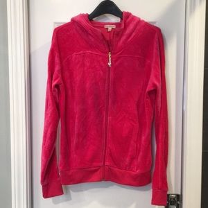 💞Brand new! Juicy Couture Velour Pink Zip Hoodie
